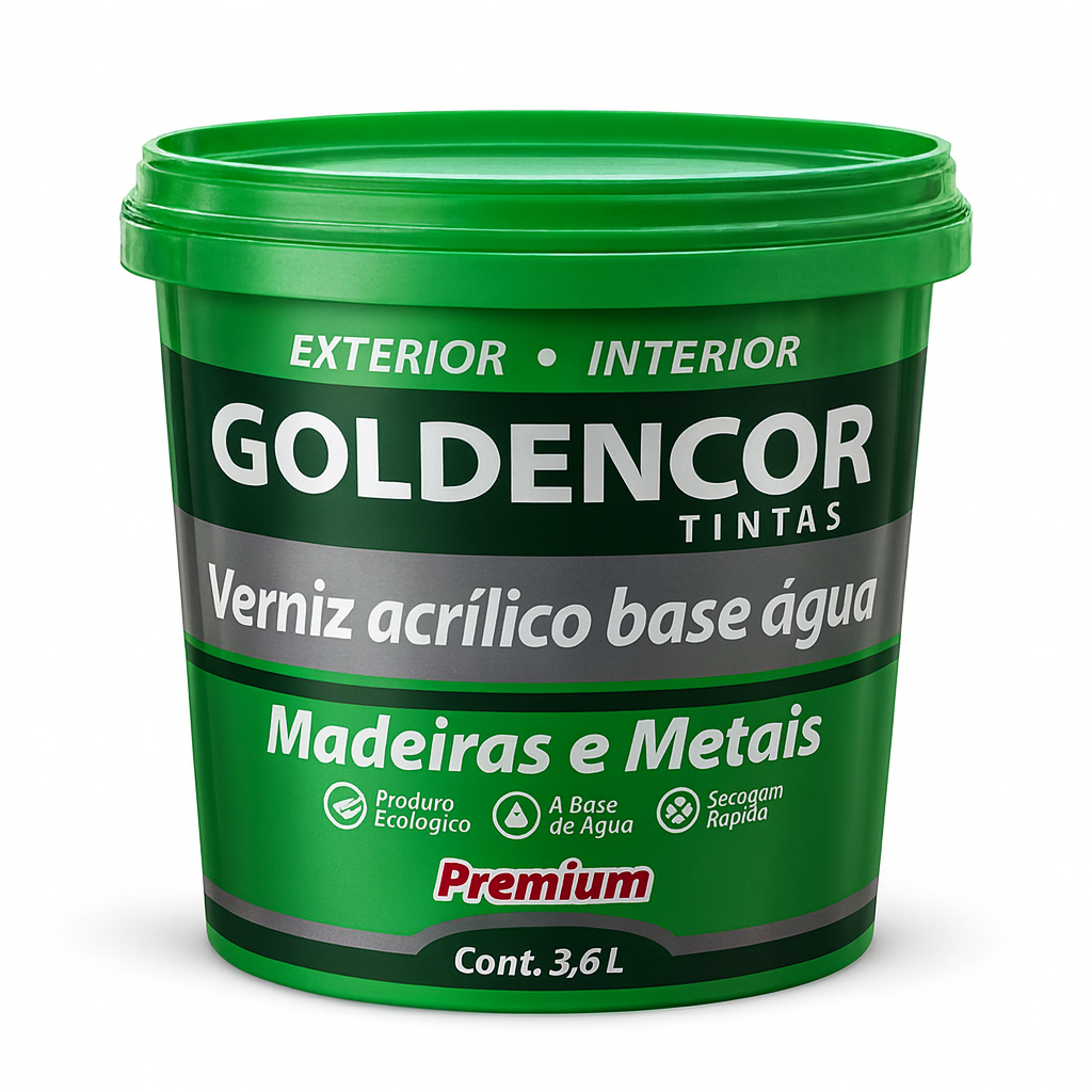 Verniz Acrílico Base Agua Artesanato Paredes Alto Brilho 3,6 em Oferta na Shopee