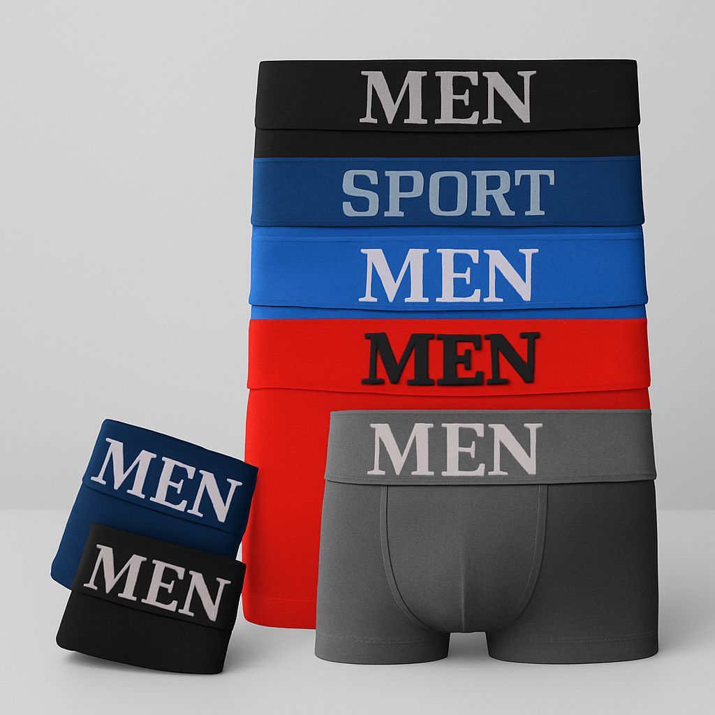 Kit 2 Cuecas Box Boxer Adulto Sem Costura MEN Microfibra em Oferta na Shopee