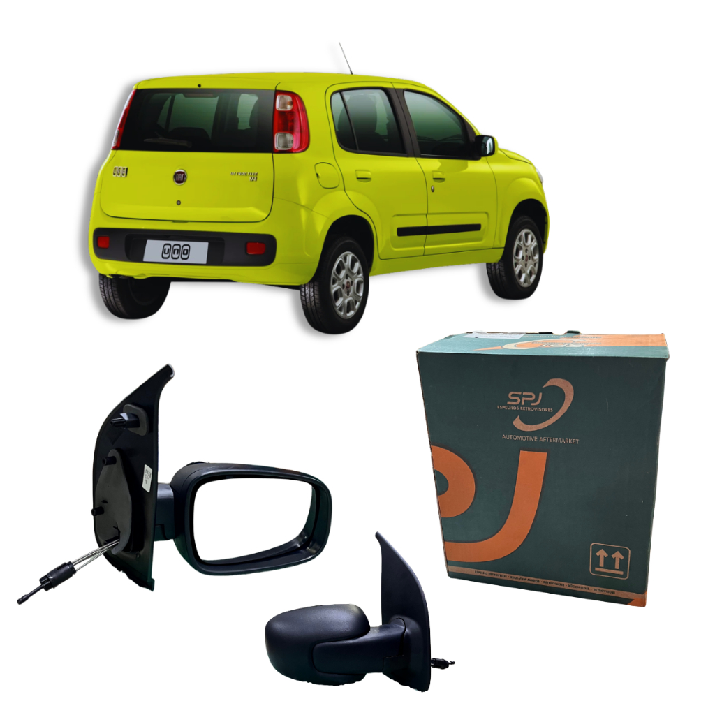 RETROVISOR ORIGINAL UNO VIVACE 11 12 13 14 15 16 17 18 19 20 21 DIREITO MANUAL 4 PORTAS