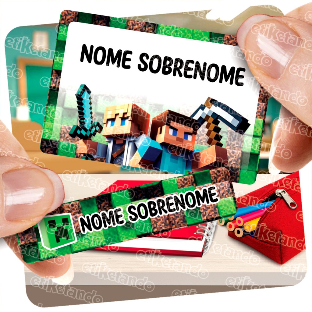 ✅ ETIQUETA ESCOLAR 🌟 KIT GRANDE ♡ 135 UND ⚠️ CABE NOME E SÉRIE 🔥IDEAL P/ LÁPIS, CADERNO, ITEM ESCOLA em Oferta na Shopee