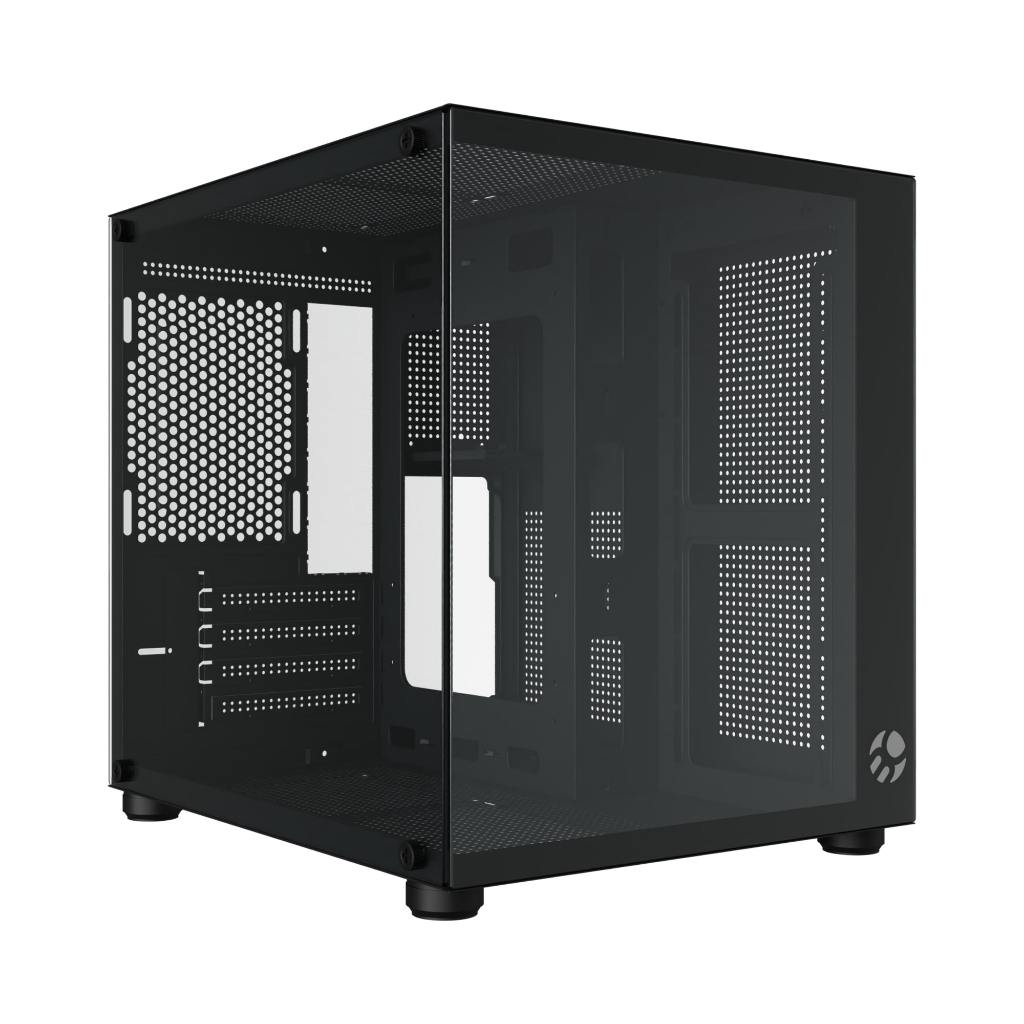 Gabinete Gamer Aquário Bluecase BG-064 Pure Vidro Temperado Preto USB 3.0, Sem Fonte