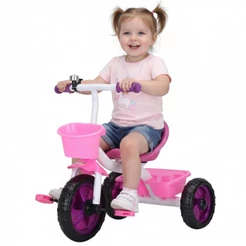 Triciclo Infantil Motoca Velotrol Velocípede 3 Rodas Pedal Cesto 1-3 Anos 25kg Bicicleta Criança