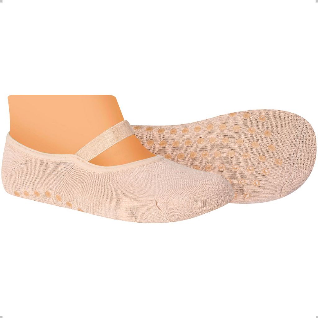 Meia Sapatilha Feminina Antiderrapante 34-39 Algodão Infantil Adulto Soquete Invisível Pilates Yoga