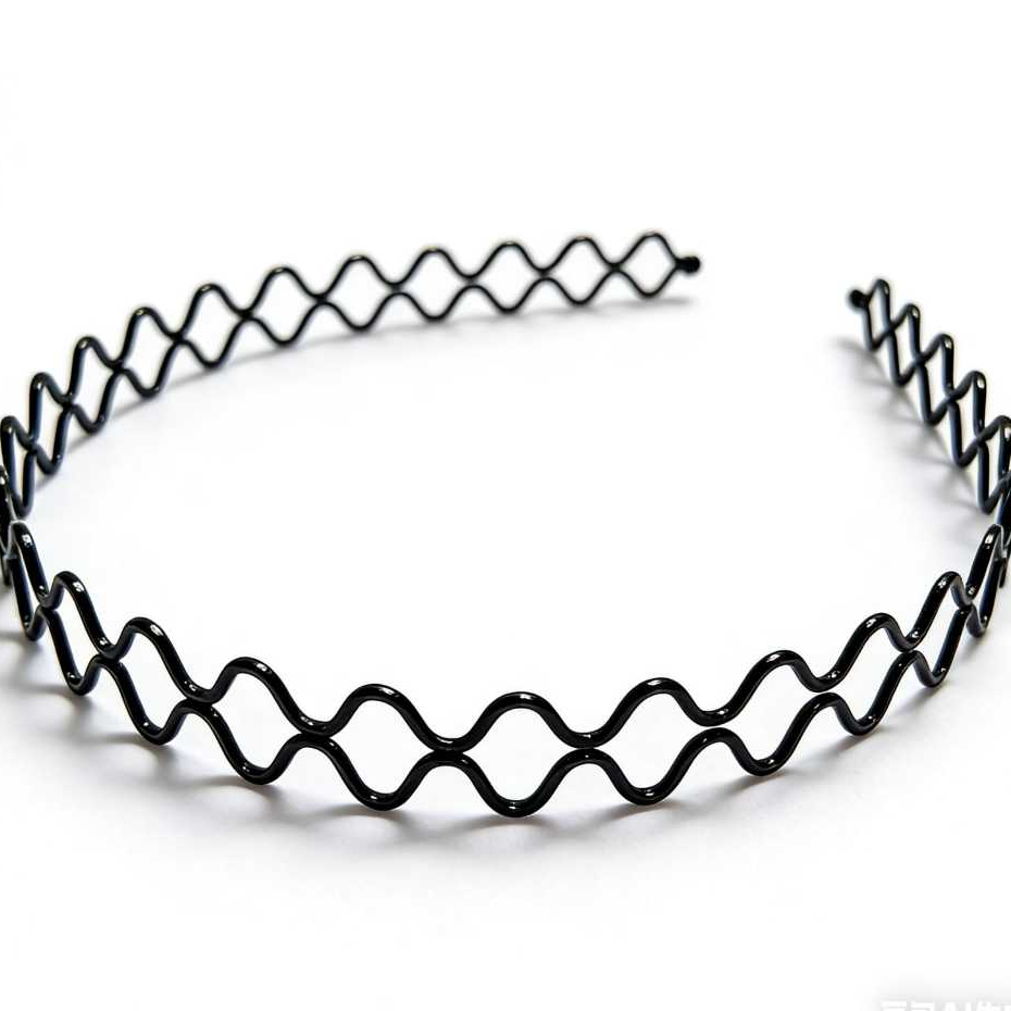 Kit 3 Tiaras de Metal Onduladas Masculinas – Arquinho Unissex Leve, Resistente e Confortável