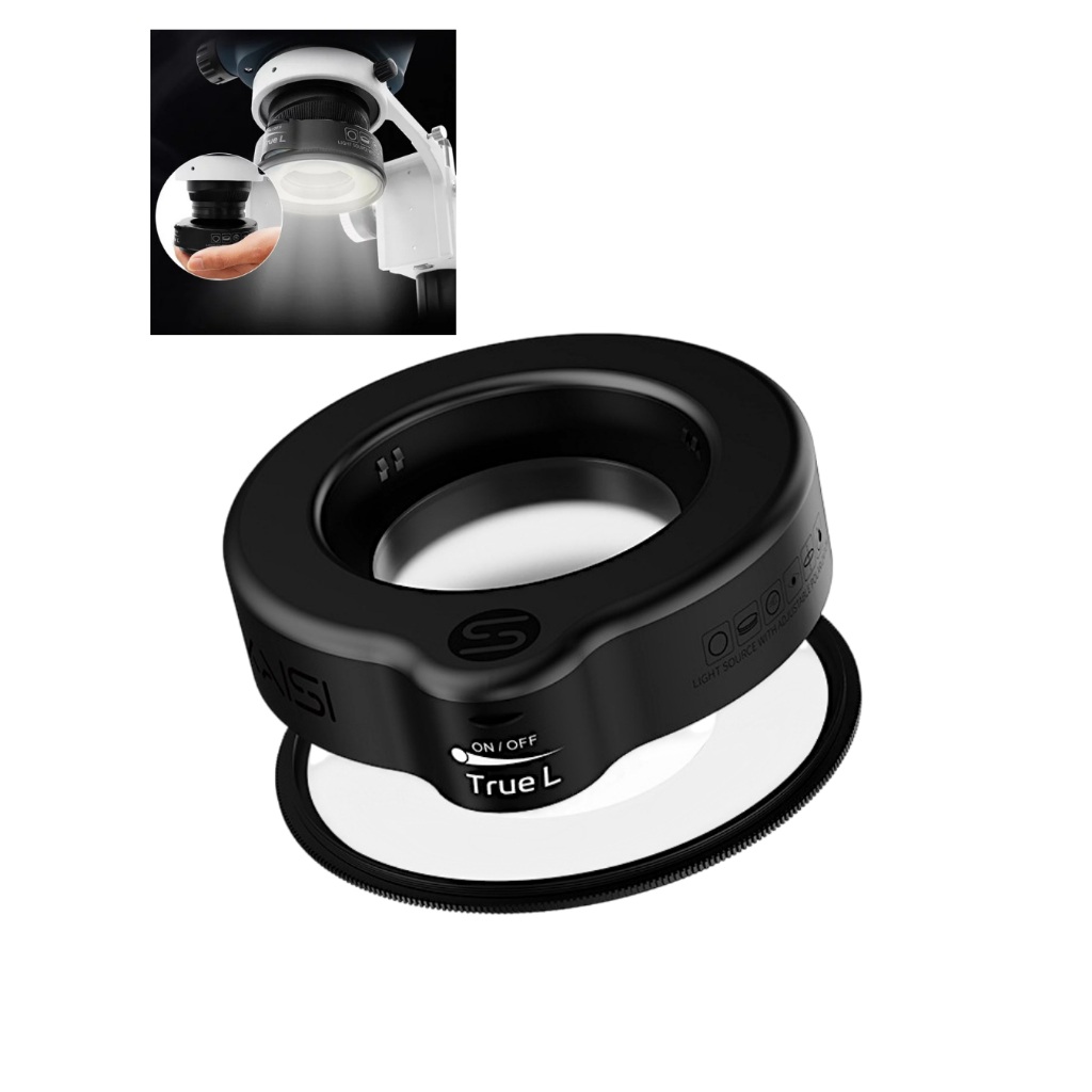 Fonte De Luz-Lâmpada Led Para Microscópio Ajustável Bivolt True L