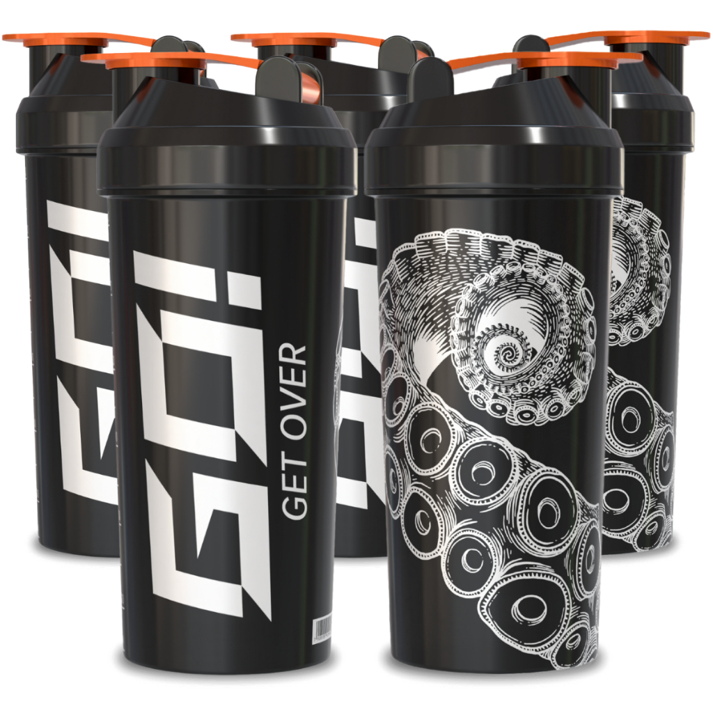 Kit 5 Unidades Coqueteleira GO NUTRITION 600ml - GO NUTRITION