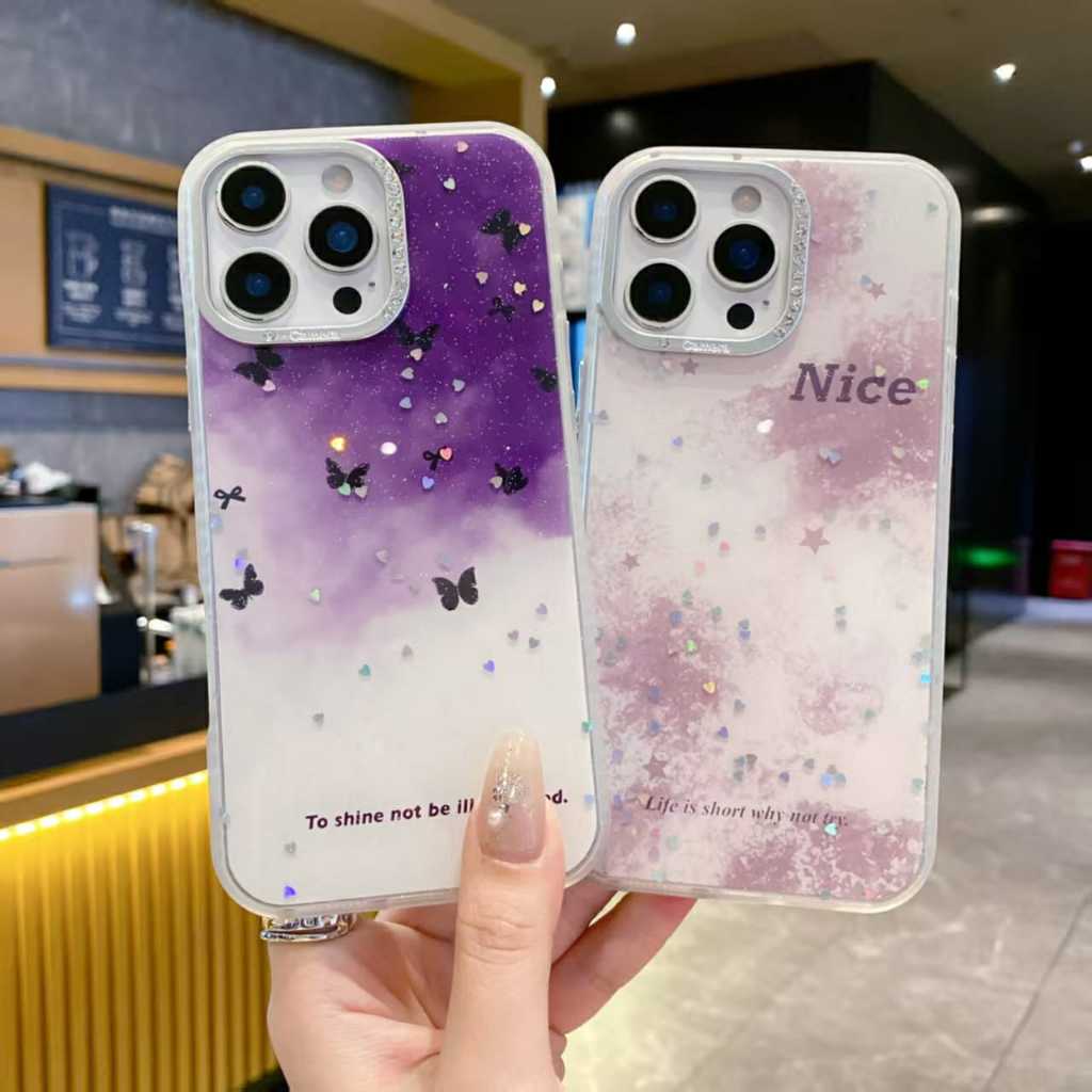 Capa Personalizada Com Strass na Borda da Cãmera para XIAOMI REMI 15 4G E REDMI 15C 4G (JMA)