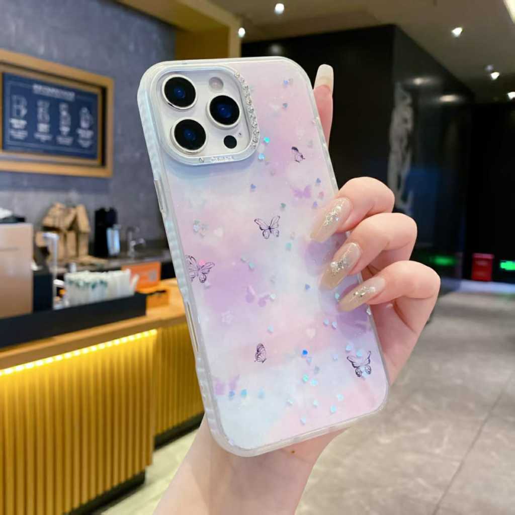 Capa Personalizada Com Strass na Borda da Cãmera para MOTOROLA G04/G24 G05 G06/G16 G15 G34 G35 G54 G56 G75 G84 G86 (JMA)