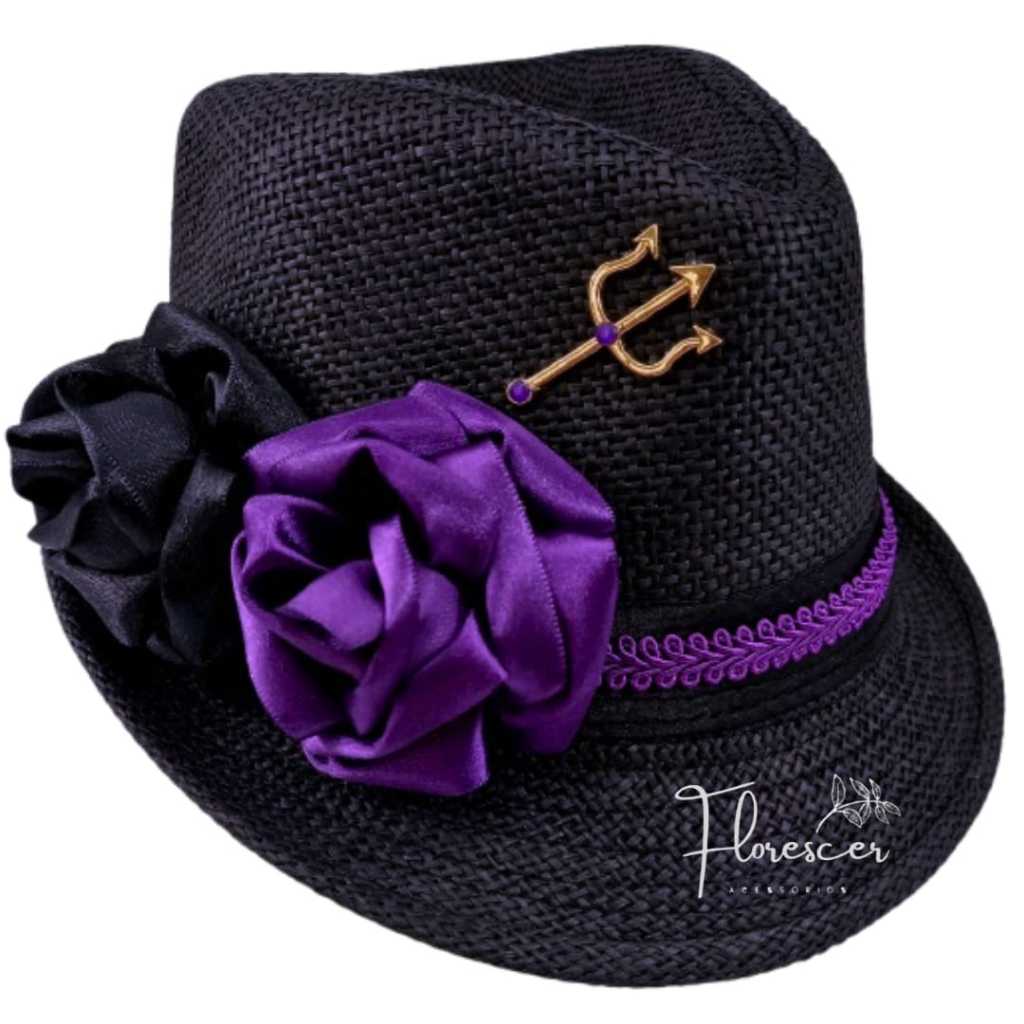 Chapéu Preto Pombagira Mulambo Almas Quitéria Catacumba Calunga Cemitério Rosa Caveira em Oferta na Shopee