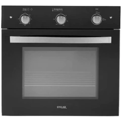 Forno Elétrico de Embutir Stelar Âmbar de 55 Litros Preto