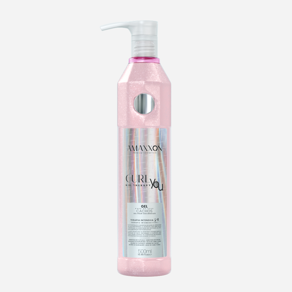 Gel de Cachos CURL You Brilho Espelhado e Definição By Amaxxon