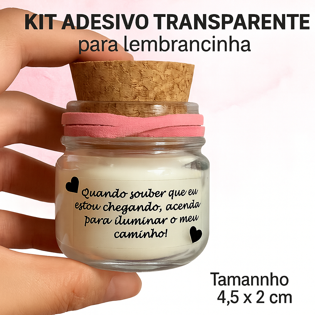 Kit Adesivo Transparente Lembrancinha Chá de Bebê Nascimento em Oferta na Shopee