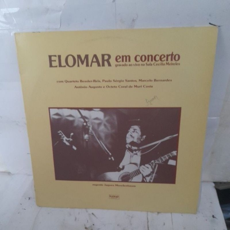 lp vinil elomar em concerto gravado ao vivo na sala Cecília meireles