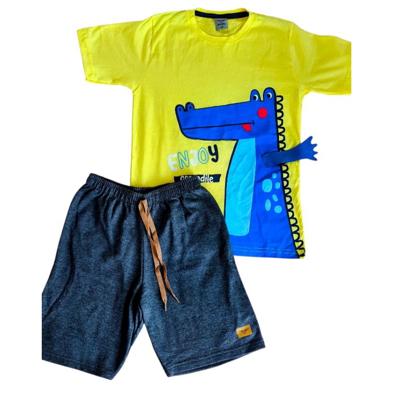 Conjunto Infantil Unissex Camiseta  + Short Verão – Confortável e Estiloso