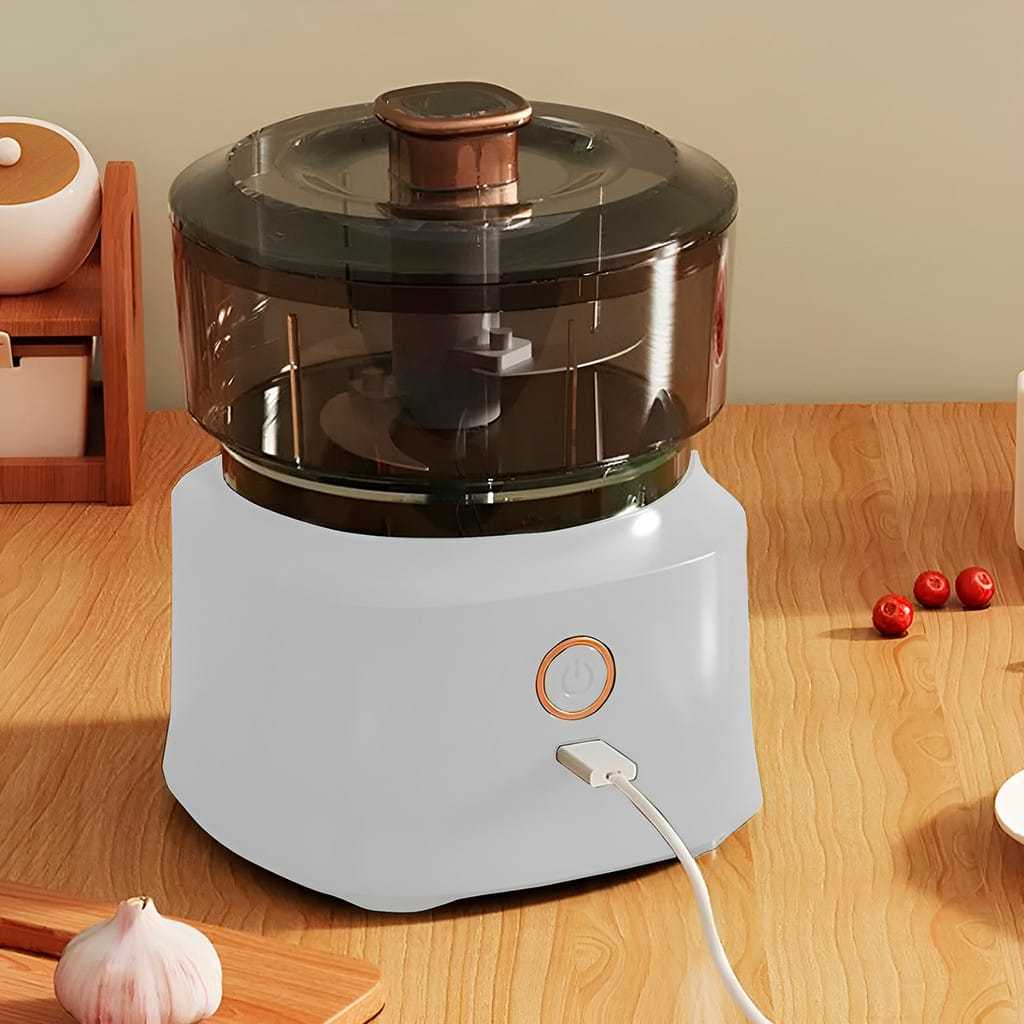 Mini Processador De Alimentos Elétrico Picador De Alho Triturador De Pimenta 350ml