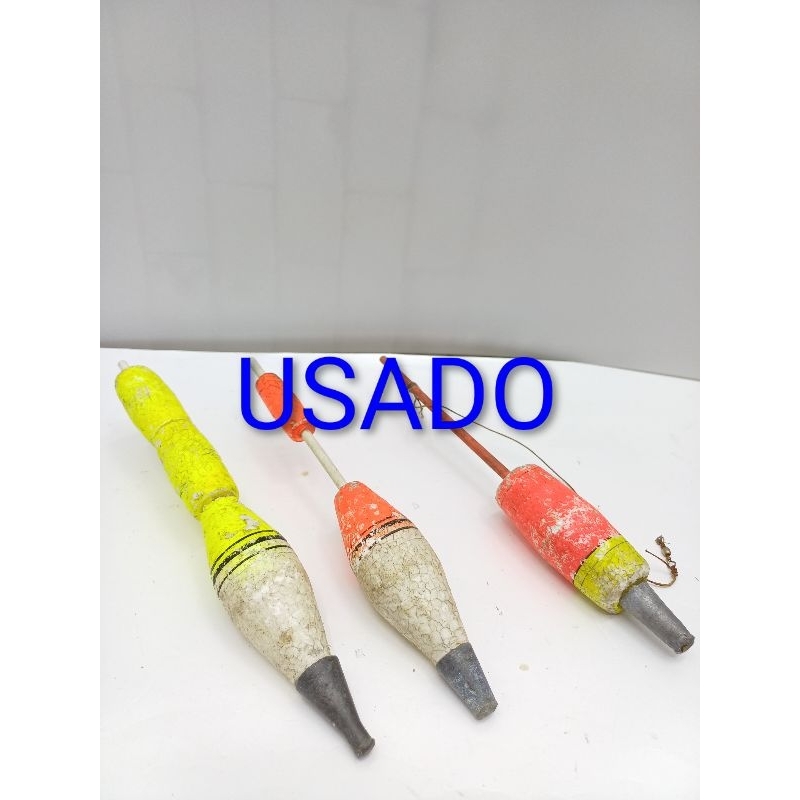 kit 3 Boia de pesca Barão arremesso Pino torpedo 50g ( usado)