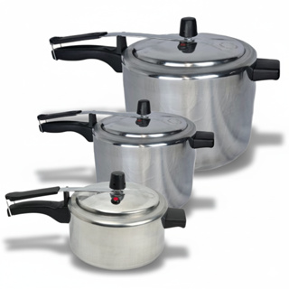 Kit 3 Panelas Pressão Alumínio Fechamento Interno 2,5L 4,5L 7L Cozinha Fecho Seguro Resistente em Oferta na Shopee