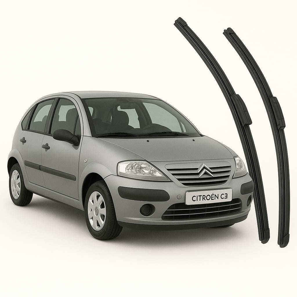 Kit Par Palheta Limpador Parabrisa Citroën C3 2003 a 2012 22 18 Silicone Dianteiro Encaixe em Oferta na Shopee