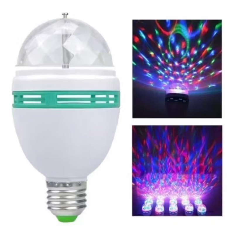 Lâmpada LED Rotativa Colorida RGB