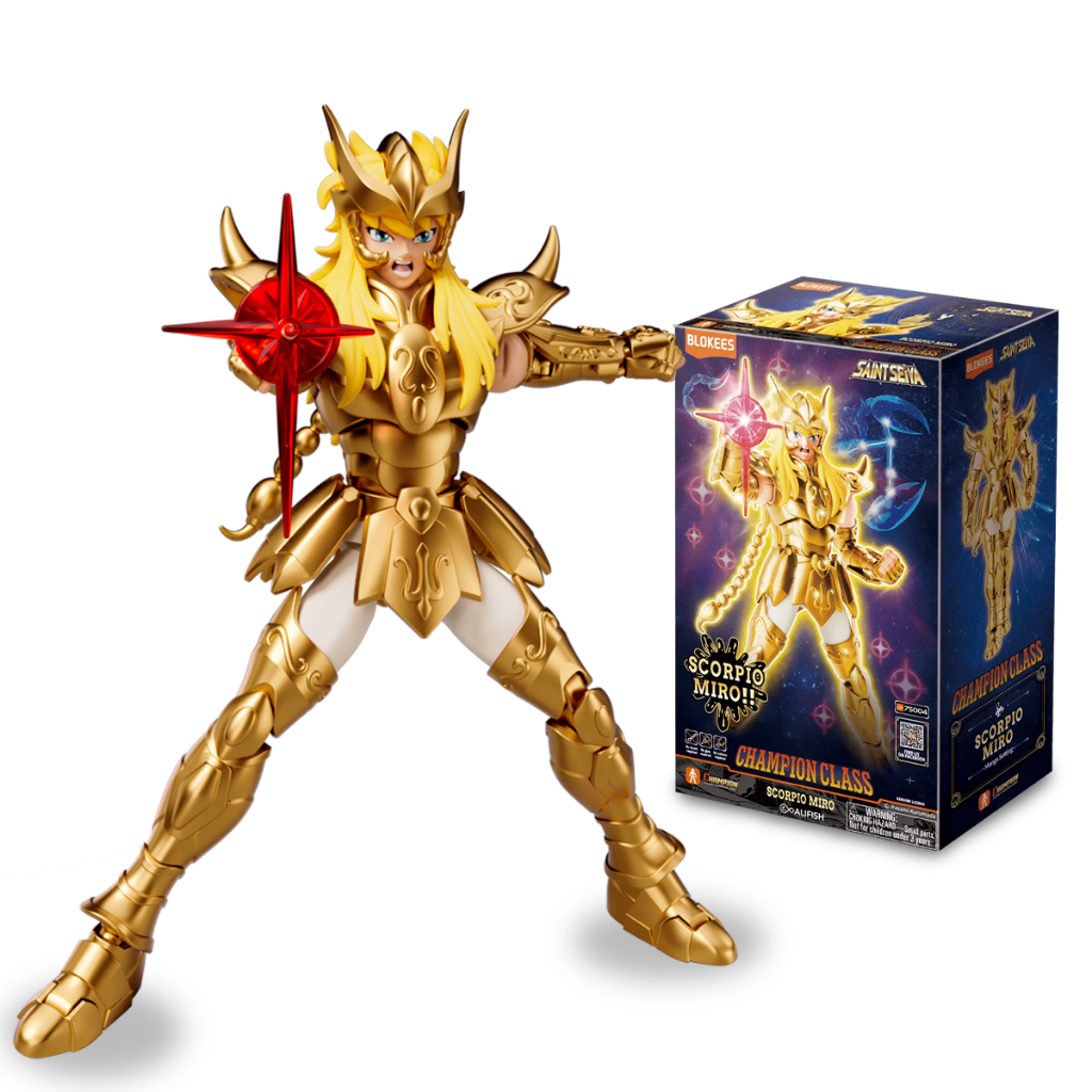 Boneco Escorpião Miro Saint Seiya Cavaleiros Zodíaco Action Articulado Blokees