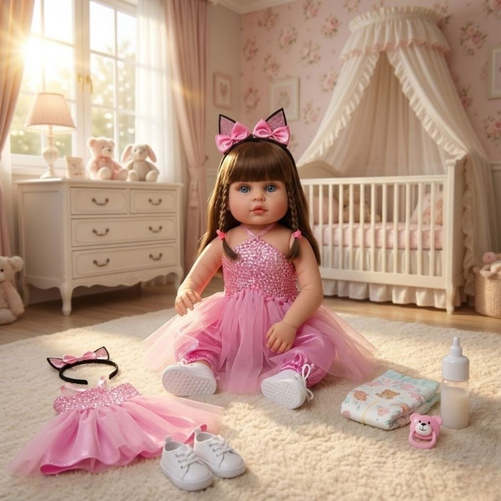 Bebê Reborn Boneca Realista Bailarina 100% Silicone Promoção