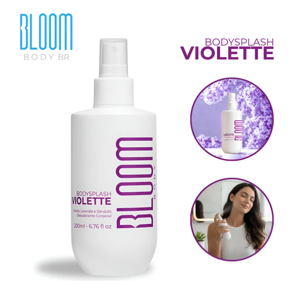 Body Splash Violette - Deo Colônia - Bloom - 200 Ml - Spray