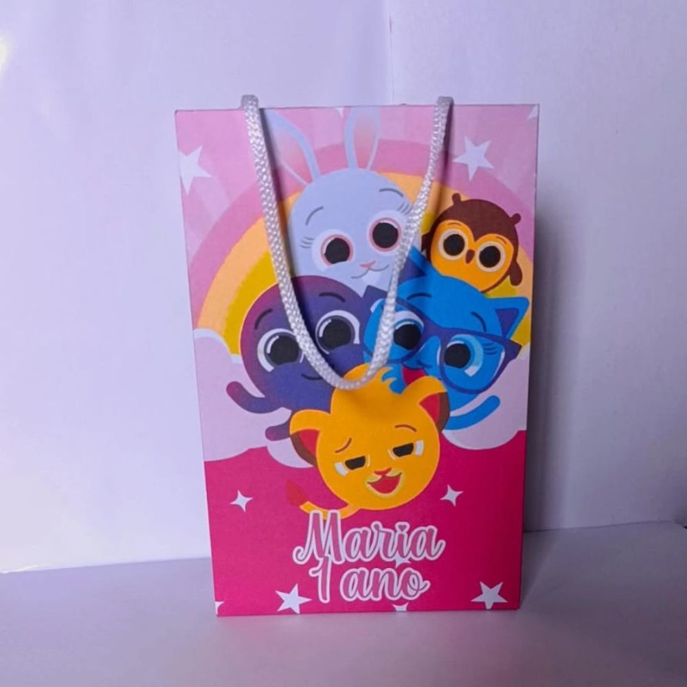 Sacolinha Surpresa Bolofofos Personalizada  Lembrancinhas de Aniversário - PEGUE E MONTE