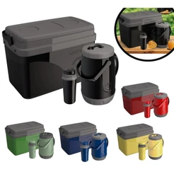 Kit Caixa Cooler 15l + Jarra 2,5l E Copo Térmico 650ml Unitermi