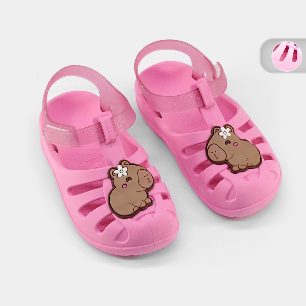 Sandália Babuche Menina Baby Fly Capivara Unicórnio Luelua 129022/129031 em Oferta na Shopee