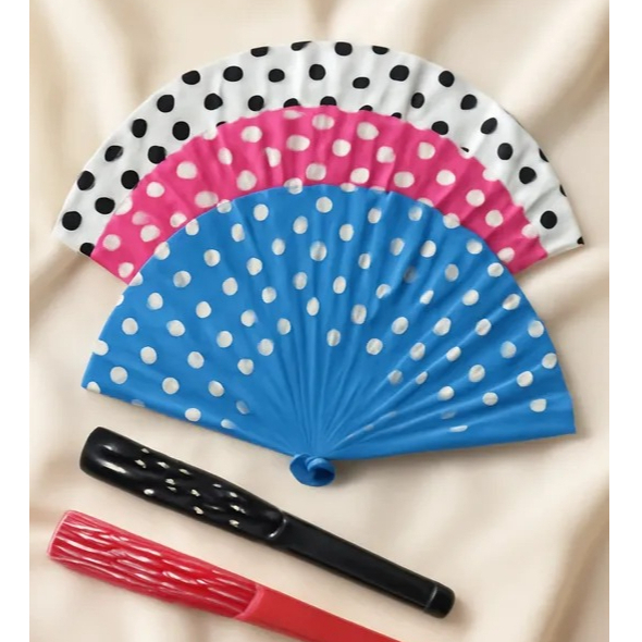 Leque Colorido Poá Bolinhas