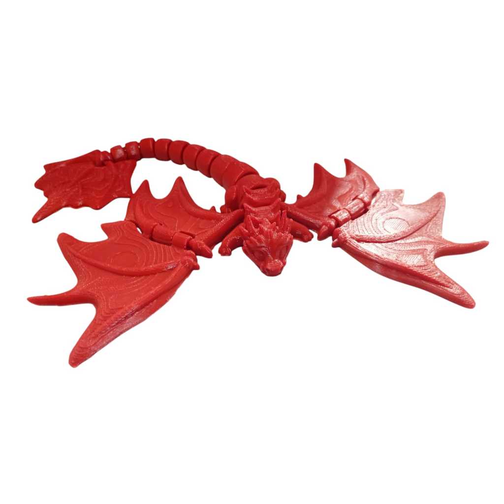 Dragão 3D Articulado PLA Articulação Total Asas Decoração Geek Envio Rápido