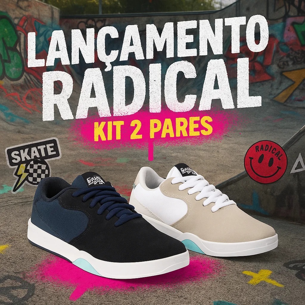 KIT 2 PARES Tênis Masculino Casual Lançamento Leve Confortável Sneakers Estilo Skate Street 38 Ao 43