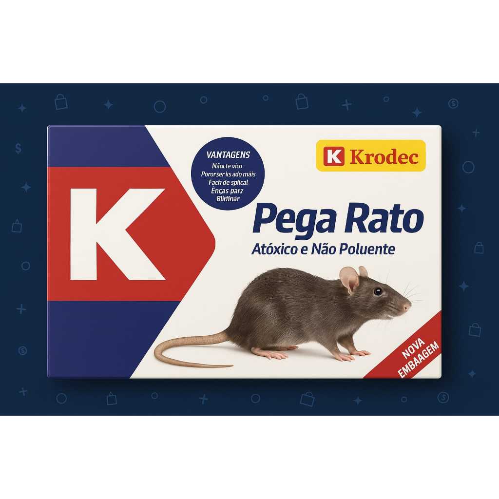 ADESIVO LIMPA QUINTAL-CAMUNDONGOS-RATOO em Oferta na Shopee