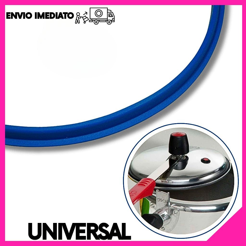 Borracha Panela de Pressão 10 Litros Silicone Universal – Reposição Vedação 6 Unidades