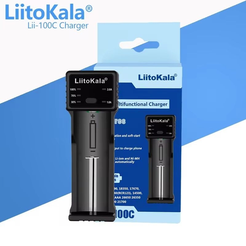 Carregador de Bateria Liitokala Lii-100C