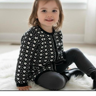 Casaquinho Jaquard Infantil Menina Tricot Corações Roupa Estilosa Menina Infantil Botões em Oferta na Shopee