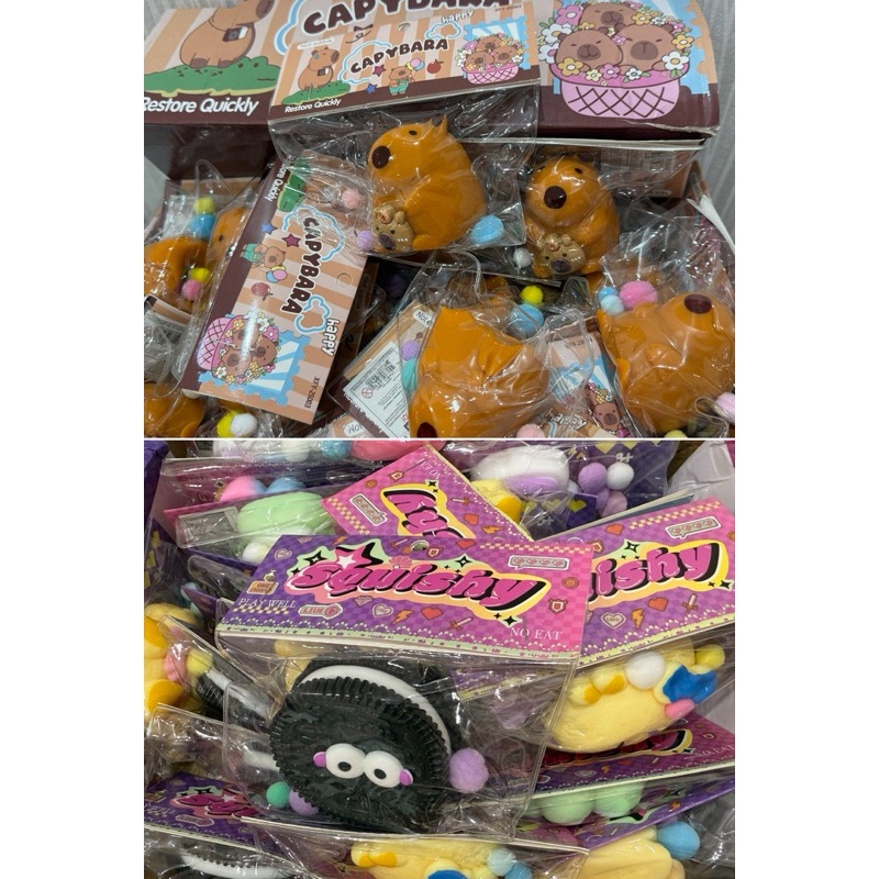 Squishy de capivara / Taba squishy capivara / Taba Squishy diversos modelos / Squish de apertar anti stress