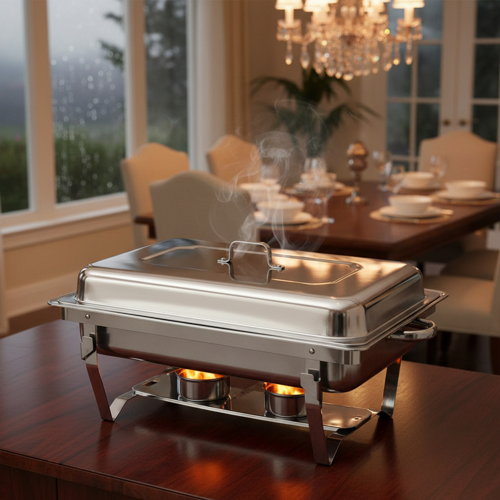 Rechaud Inox 12 Litros Banho Maria 3 Cubas  2 Cubas 1 Cuba para Buffet Restaurante Churrasco em Oferta na Shopee