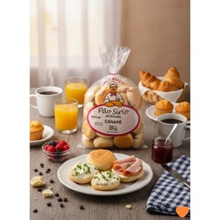 Pão Sírio Formato de Canapé 220gr Artesanal em Oferta na Shopee