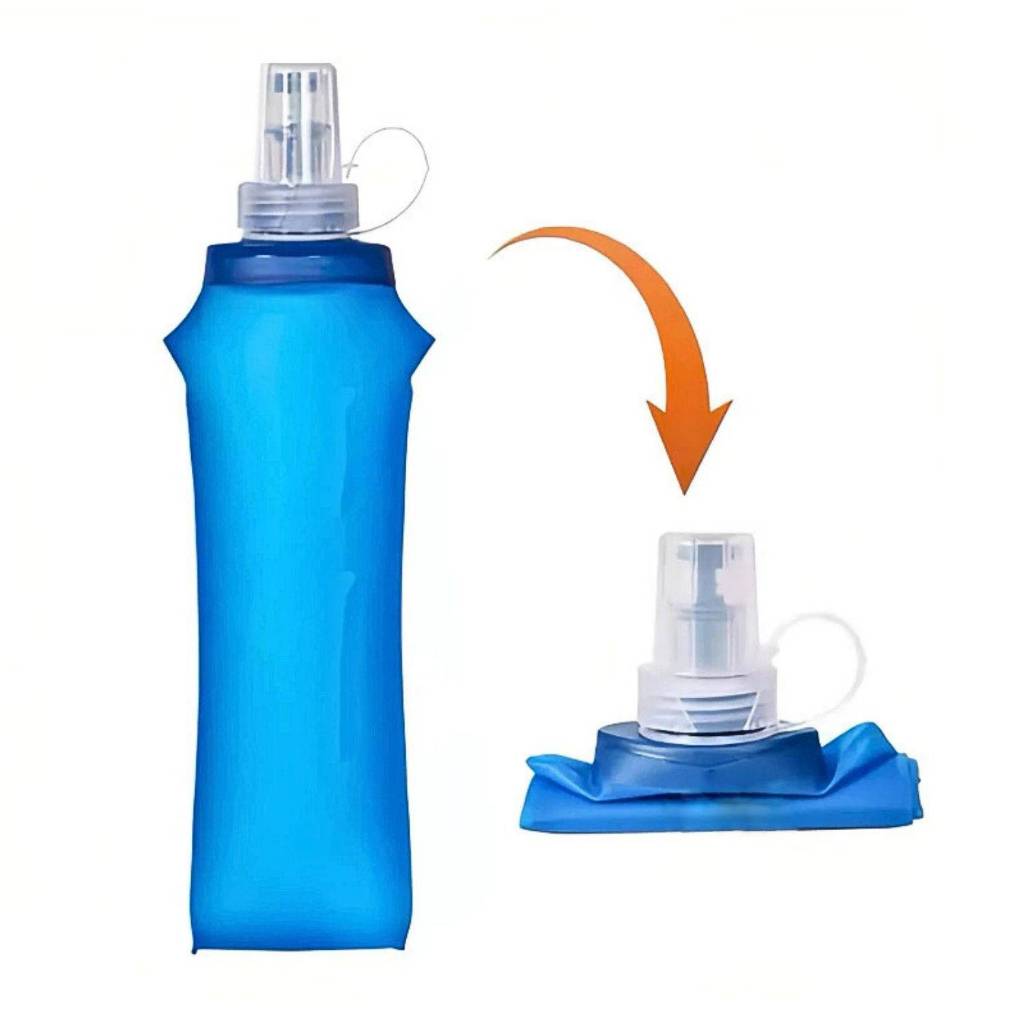 Garrafa De Água Silicone Squeeze Corrida De Rua Running Mole Garrafa Dobrável Bicicleta Esporte Ao Ar Livre Hidratação em Oferta na Shopee