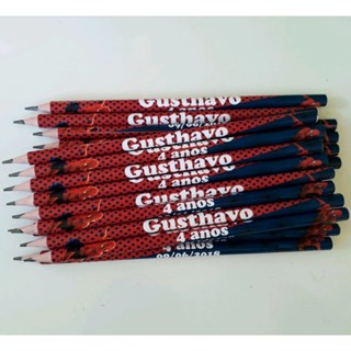 Lápis Escolar Personalizado Homem Aranha Volta as Aulas Diversos Temas em Oferta na Shopee