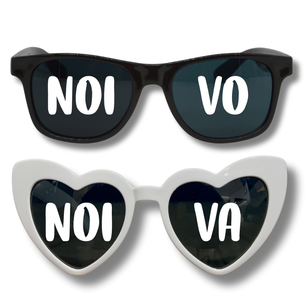 Kit 2 Óculos Escuro JOMA Para Casamento Noivo e Noiva Casei Com Proteção UV400