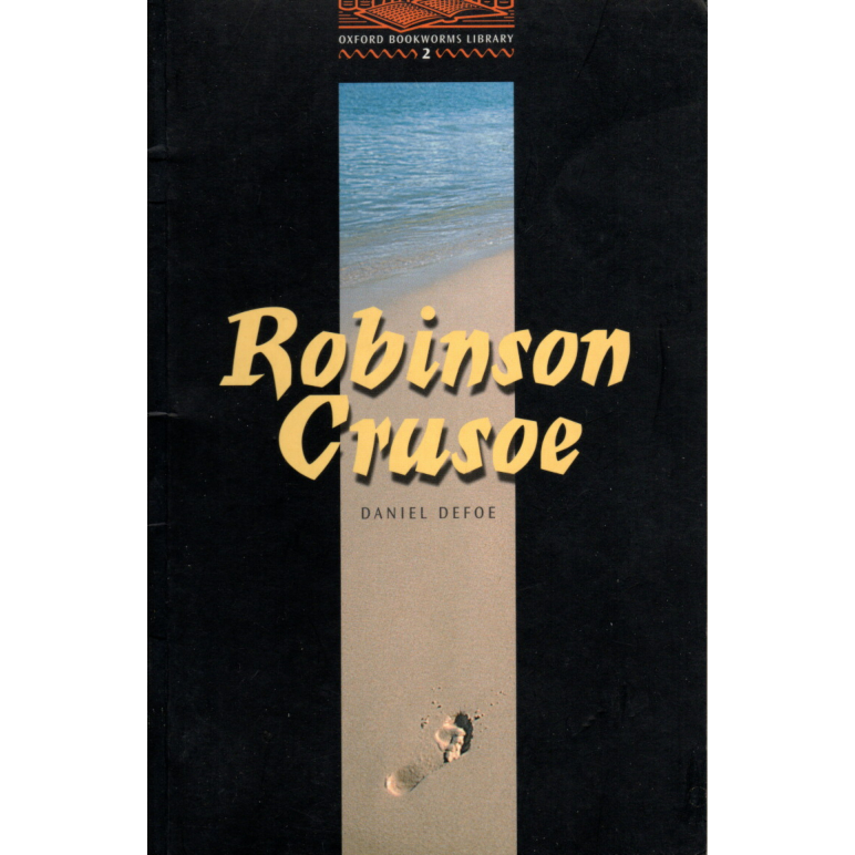 Livro Robinson Crusoe (em inglês), Daniel Defoe, Oxford Bookworms Library, 2000