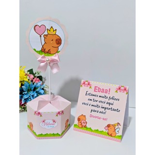 Centro de mesa Plaquinha Capivara Arranjo de mesa | Enfeite de mesa | Lembrancinha  | Personalizado em Oferta na Shopee