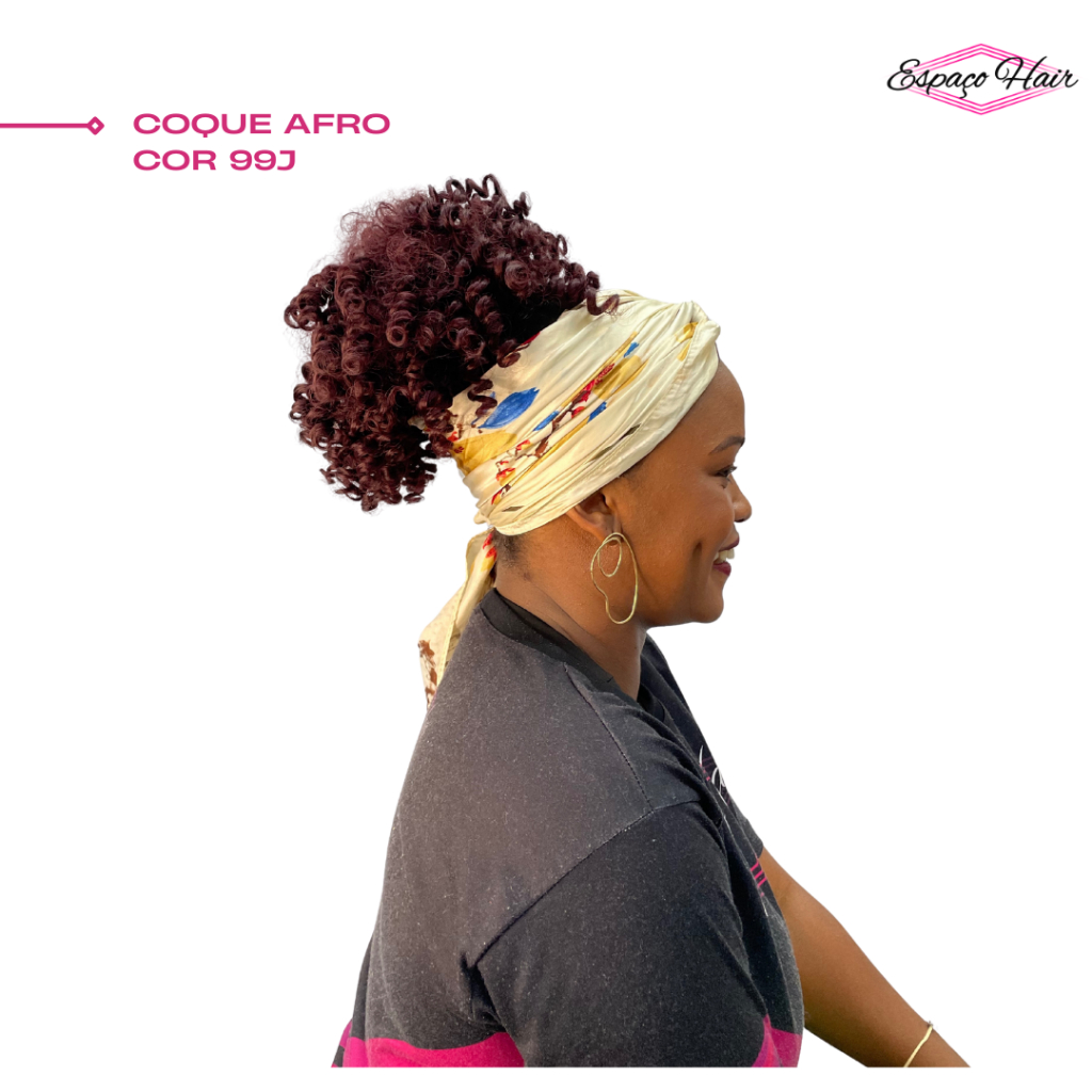 APLIQUE COQUE AFRO PUFF - COQUE AFRO - BRAZILIAN IDOL - FIBRA ORGÂNICA