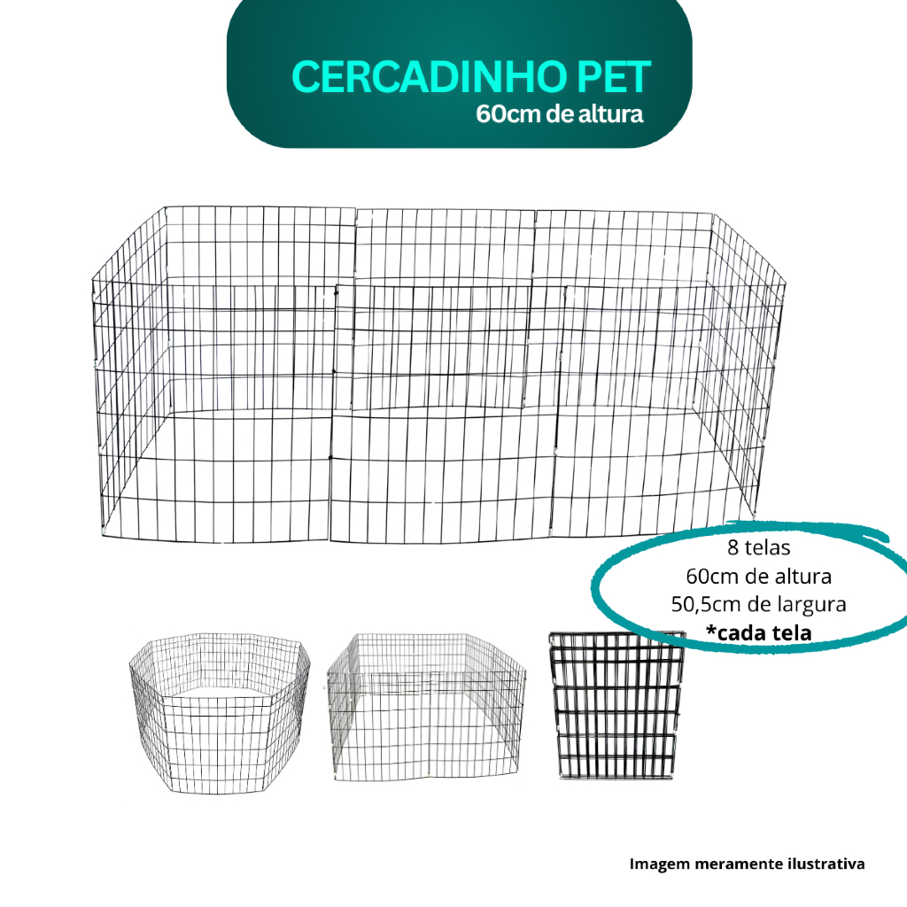 Cercado com Qualidade montagem fácil e rápido protegido 60 cm cercadinho grade Cachorro Cercadinho Pet Gaiola Casinha