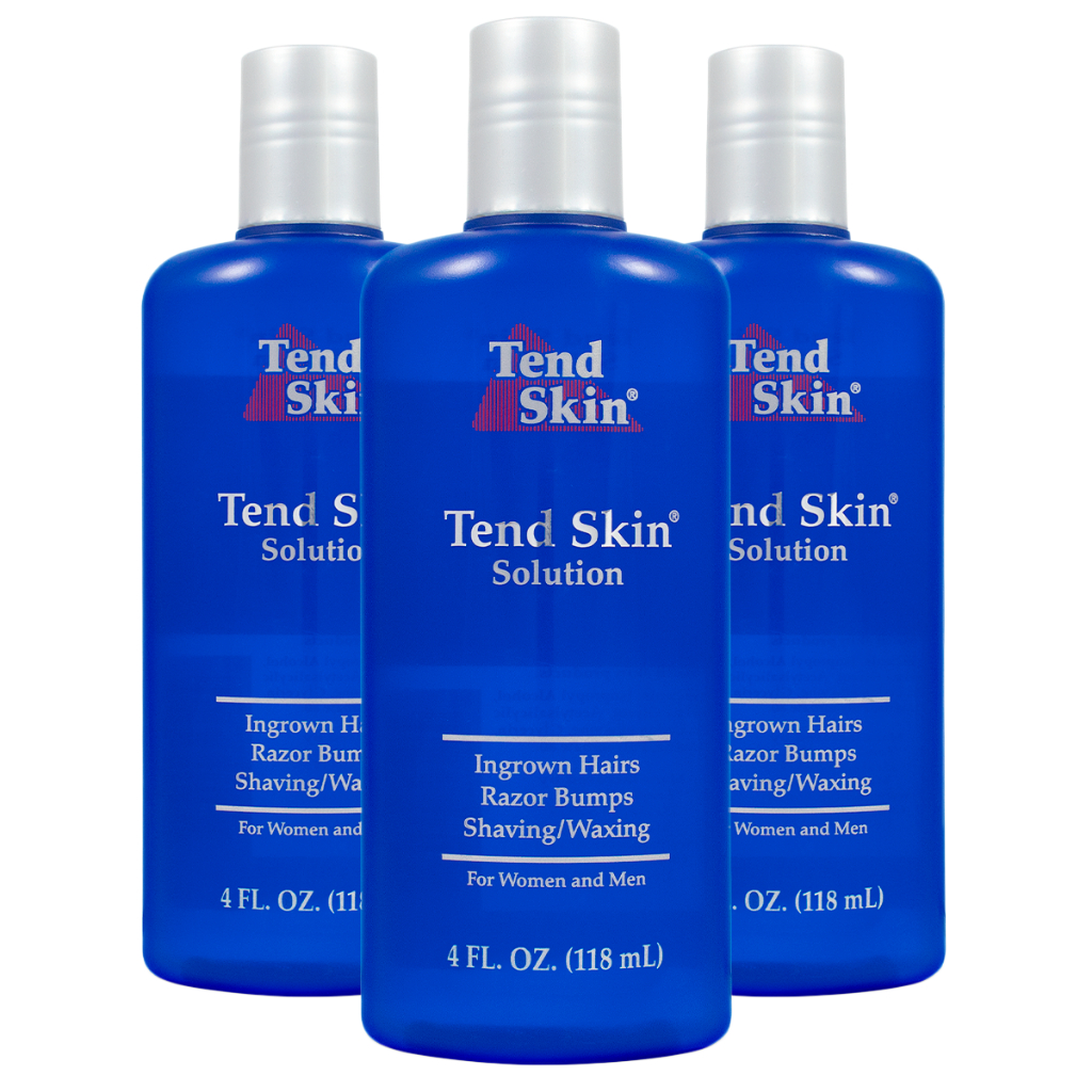 Kit com 3 unidades Tend Skin Loção 118ml para Foliculite, Pelos Encravados e Irritação Pós-Barba ou Depilação
