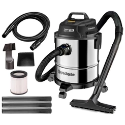 Aspirador De Pó E Água Inox Multiuso Com Soprador Turbo 12l 1200w Gradiente
