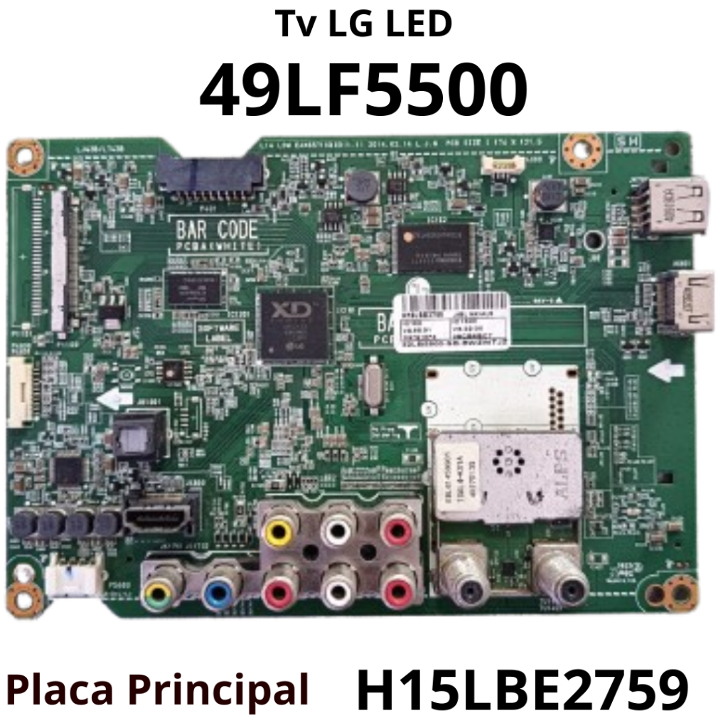 2876 Placa Principal para tv LG LED Mod: 49LF5500