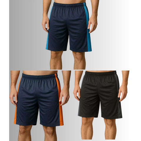 Kit 3 Shorts Dry Fit Helanca leve fácil de lavar